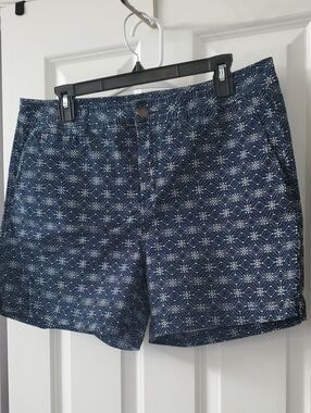 Market & Spruce Navy Blue Geometric Print Women’s Shorts